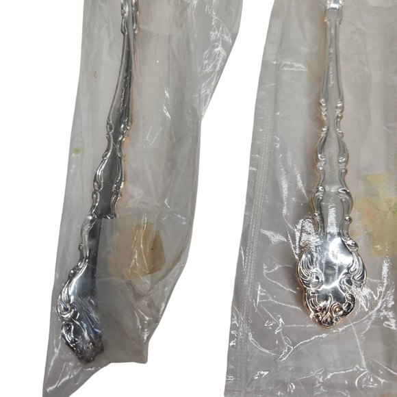 Set of 5 Serving Pieces Oneida Community Silverplate Gold Accent Modern Baroque - Picture 7 of 10